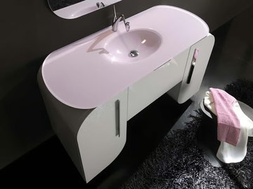 FLUX_US 10 - Wall-mounted vanity unit with doors by LASA IDEA - view 3